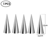 5/10Pcs Conical Tube Cone Roll Moulds Spiral Croissants Molds Cream Horn Mould Pastry Mold Cookie Dessert Kitchen Baking Tool