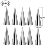 5/10Pcs Conical Tube Cone Roll Moulds Spiral Croissants Molds Cream Horn Mould Pastry Mold Cookie Dessert Kitchen Baking Tool