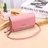 Women Messenger Square Handbag with Cloth Pattern & Turn Lock Design