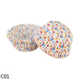 100pcs Rainbow Cupcake Liner Paper Cup