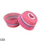 100pcs Rainbow Cupcake Liner Paper Cup