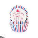 100pcs Rainbow Cupcake Liner Paper Cup