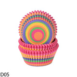 100pcs Rainbow Cupcake Liner Paper Cup