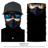 3D Seamless Multifunction Magic Comic Characters Tubular Skull Shield Face Guard Headband Bandana Headwear Ring Head Scarf Men