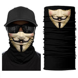 3D Seamless Multifunction Magic Comic Characters Tubular Skull Shield Face Guard Headband Bandana Headwear Ring Head Scarf Men