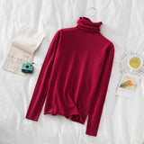 Turtleneck Women Sweaters 2020 Autumn Winter Sweater Knitted Pullover Long Sleeve Woman Sweaters Tops Soft Jumper Pull Femme