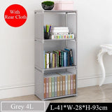 Assemble Bookshelf Non-woven Fabric Storage Rack Table Book Shelf Stand Holder Bookcases Furniture Organizer Shelf for Home - shopwishi 