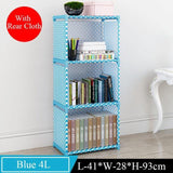 Assemble Bookshelf Non-woven Fabric Storage Rack Table Book Shelf Stand Holder Bookcases Furniture Organizer Shelf for Home - shopwishi 