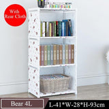 Assemble Bookshelf Non-woven Fabric Storage Rack Table Book Shelf Stand Holder Bookcases Furniture Organizer Shelf for Home - shopwishi 