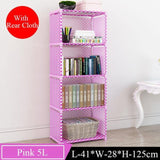 Assemble Bookshelf Non-woven Fabric Storage Rack Table Book Shelf Stand Holder Bookcases Furniture Organizer Shelf for Home - shopwishi 