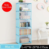 Assemble Bookshelf Non-woven Fabric Storage Rack Table Book Shelf Stand Holder Bookcases Furniture Organizer Shelf for Home - shopwishi 
