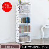 Assemble Bookshelf Non-woven Fabric Storage Rack Table Book Shelf Stand Holder Bookcases Furniture Organizer Shelf for Home - shopwishi 