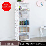 Assemble Bookshelf Non-woven Fabric Storage Rack Table Book Shelf Stand Holder Bookcases Furniture Organizer Shelf for Home - shopwishi 