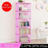 Assemble Bookshelf Non-woven Fabric Storage Rack Table Book Shelf Stand Holder Bookcases Furniture Organizer Shelf for Home - shopwishi 