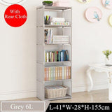 Assemble Bookshelf Non-woven Fabric Storage Rack Table Book Shelf Stand Holder Bookcases Furniture Organizer Shelf for Home - shopwishi 