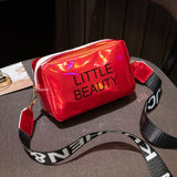 Mini Women Laser Crossbody Bag Messenger Shoulder Bag PVC Jelly Small Tote Messenger Candy Colors Bags Laser Holographic