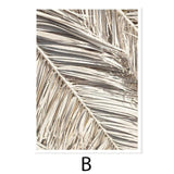 Trendy Bohemia Beige Palm Tree Leaves Nature Canvas Painting Poster Print Wall Art Pictures for Living Room Interior Home Decor - shopwishi 