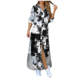 Autumn Denim Long Dress with Long Sleeve