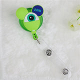 eTya Cartoon Cute Silicone Credit Card Holder Women Men Kid Student  Retractable Badge Reel ID Name Bus Card Badge Holder