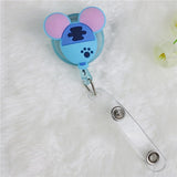 eTya Cartoon Cute Silicone Credit Card Holder Women Men Kid Student  Retractable Badge Reel ID Name Bus Card Badge Holder