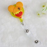 eTya Cartoon Cute Silicone Credit Card Holder Women Men Kid Student  Retractable Badge Reel ID Name Bus Card Badge Holder