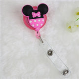 eTya Cartoon Cute Silicone Credit Card Holder Women Men Kid Student  Retractable Badge Reel ID Name Bus Card Badge Holder