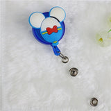 eTya Cartoon Cute Silicone Credit Card Holder Women Men Kid Student  Retractable Badge Reel ID Name Bus Card Badge Holder