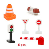 Railway Transport Assemble Big Building Blocks Track Set Compatible Duploes Train Bricks Home Interactive Toys For Children Gift