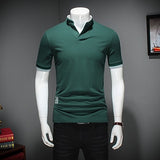 T Shirt Casual Patchwork Short Sleeve T Shirt Mens Clothing Trend Casual Slim Fit Hip-Hop Top Tees 5XL