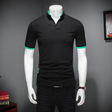 T Shirt Casual Patchwork Short Sleeve T Shirt Mens Clothing Trend Casual Slim Fit Hip-Hop Top Tees 5XL