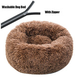 Thick cutton round dog bed super soft long plush pet cat mat for dogs nest Cushion Bed winter warm  pets sofa Dog Kennel