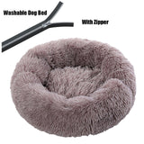 Thick cutton round dog bed super soft long plush pet cat mat for dogs nest Cushion Bed winter warm  pets sofa Dog Kennel