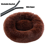 Thick cutton round dog bed super soft long plush pet cat mat for dogs nest Cushion Bed winter warm  pets sofa Dog Kennel