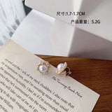 Korean Design Elegant Simulated Pearl Big Round Clip on Earrings Non Pierced Baroque Pearl Ear Clips for Women Jewelry Wholesale