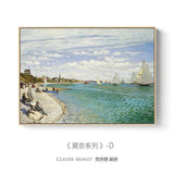 Modern Abstract Landscape Wall Art Famous Monet Canvas Painting Nordic Poster Print Wall Picture for Living Room Home Decorative - shopwishi 