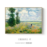 Modern Abstract Landscape Wall Art Famous Monet Canvas Painting Nordic Poster Print Wall Picture for Living Room Home Decorative - shopwishi 