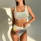 Sexy Bikini 2020 High Waist Swimsuit Women Swimwear Bathing String Bikini Set Hollow Out Swimsuit Female Swimming Suit For Women