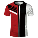 Summer hot sale 3D digital fashion short-sleeved new creative couple same style casual sports T-shirt