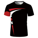 Summer hot sale 3D digital fashion short-sleeved new creative couple same style casual sports T-shirt