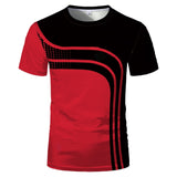 Summer hot sale 3D digital fashion short-sleeved new creative couple same style casual sports T-shirt