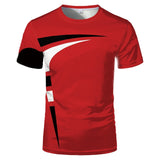 Summer hot sale 3D digital fashion short-sleeved new creative couple same style casual sports T-shirt