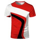 Summer hot sale 3D digital fashion short-sleeved new creative couple same style casual sports T-shirt