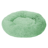 Big Pet Kennel Fuzzy Round Plush Cat Bed House Soft Long Plush Pet Dog Bed Nest Winter Warm Sleeping Cat Pet Bed Mat Cat House
