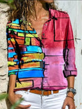 Elegant Women's Shirt Lapel Long Sleeve Casual Shirt Women's Fashion Temperament Top