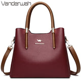 Leather Casual Crossbody Bags for Women 2020 Ladies Luxury Designer Tote Handbag Top-Handle High Quality Shoulder Bag Sac A Main