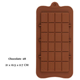 New Silicone Chocolate Mold 29 Shapes Chocolate baking Tools Non-stick Silicone cake mold Jelly and Candy Mold 3D mold DIY best