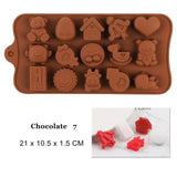 New Silicone Chocolate Mold 29 Shapes Chocolate baking Tools Non-stick Silicone cake mold Jelly and Candy Mold 3D mold DIY best