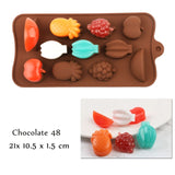 New Silicone Chocolate Mold 29 Shapes Chocolate baking Tools Non-stick Silicone cake mold Jelly and Candy Mold 3D mold DIY best