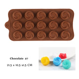 New Silicone Chocolate Mold 29 Shapes Chocolate baking Tools Non-stick Silicone cake mold Jelly and Candy Mold 3D mold DIY best
