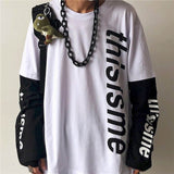 Long Sleeved Oversized Cross of Thorns two-piece Shirt for Men